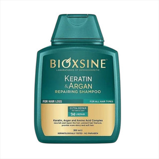 شامپو ترمیم کننده و ضد ریزش مو بیوکسین BIOXCIN حاوی آرگان و کراتین حجم