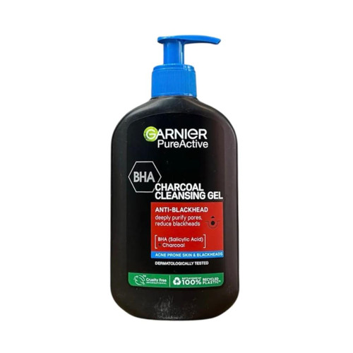 ژل شوینده ضد جوش و ضد کومدون گارنیر اورجینال مدل Pure Active BHA + Charcoal